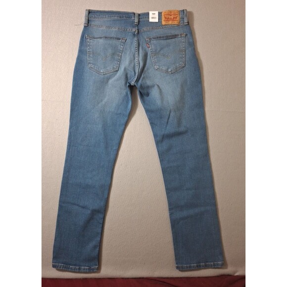 Levi's 511 Jeans Slim 36x232 Blue Performance Stretch Medium Wash Whiskering NWT - Picture 9 of 10